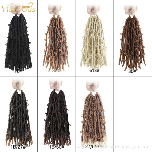 Best Selling Faux locks crochet attachments 18inch private label braids for african hair wholesale pre stretched braiding hair